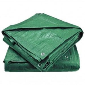 Тент тарпаулін Agreen 80 г/м², (темно-зелений) з люверсами