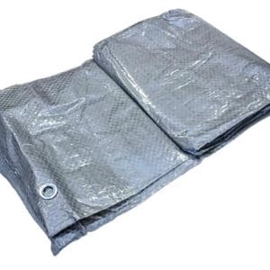 Тент тарпаулін Agreen 70 г/м², (сріблястий) з люверсами